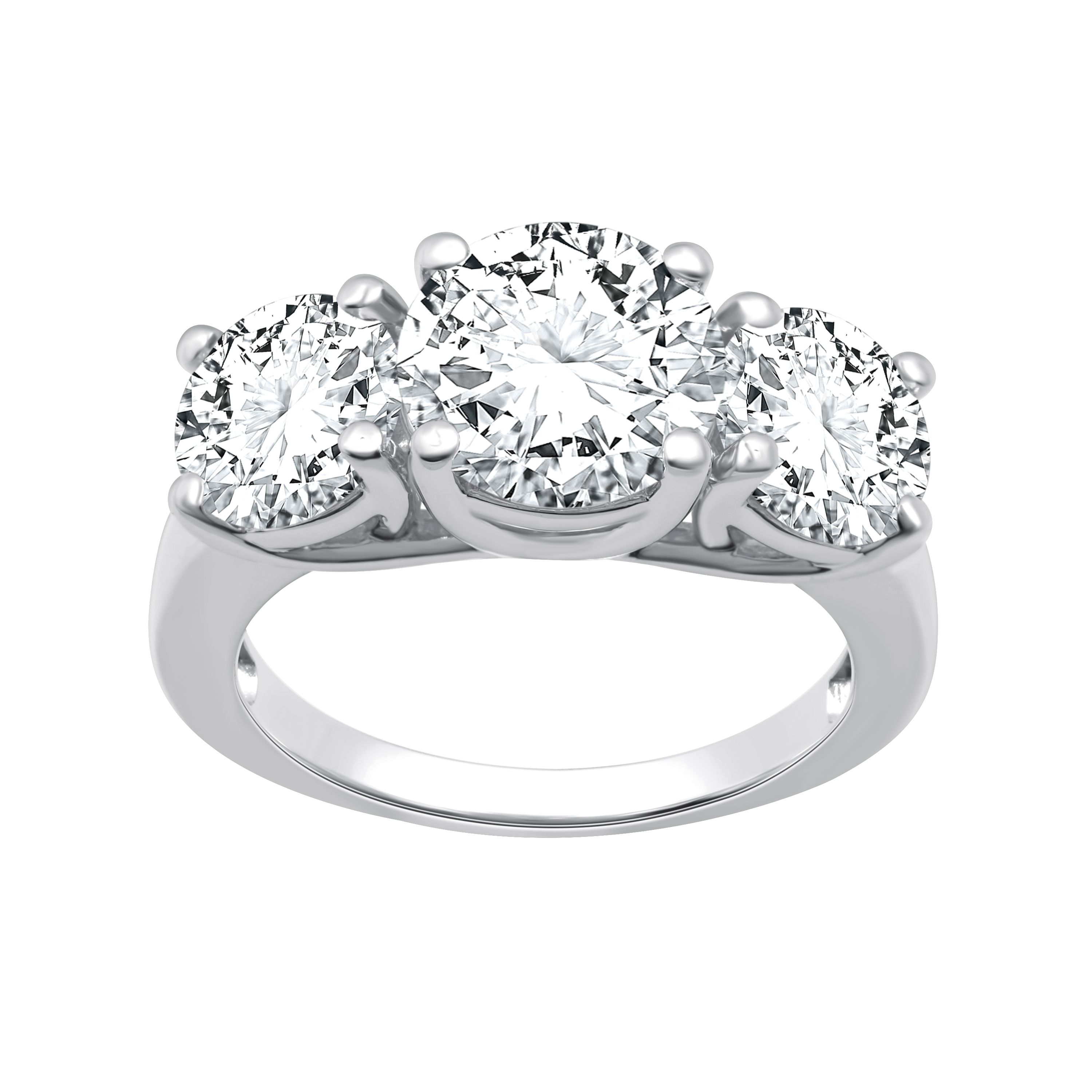 5.00ctw Round 3-Stone Ring